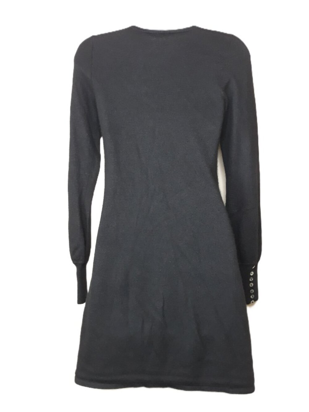 Tania Black Cashmere/Silk Sweater Knit Dress XS Long Sleeves - Picture 3 of 7